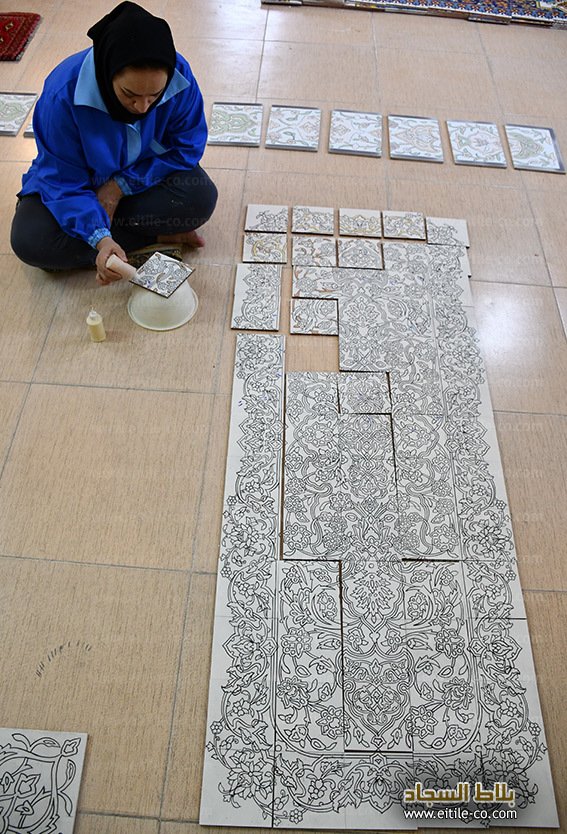 Handmade floor carpet design ceramic supplier, www.eitile-co.com
