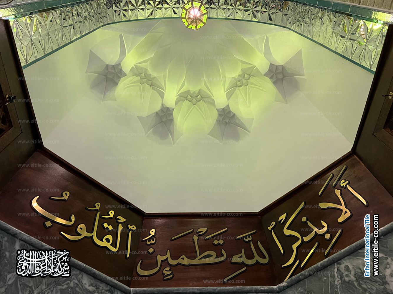 تصميم وتنفيذ ألواح مقرنصات جبسية مخصصة للزخارف المعمارية الإسلامية بواسطة ایتایل. www.eitile-co.com