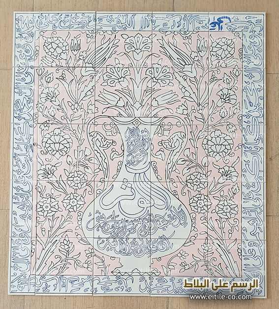 Iranian Persian handmade tile frame, www.eitile-co.com