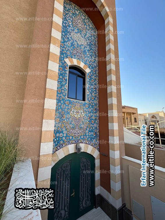 فن للمساحات الخارجية: بلاط يدوي يثري واجهات الفلل السعودية, www.eitile-co.com