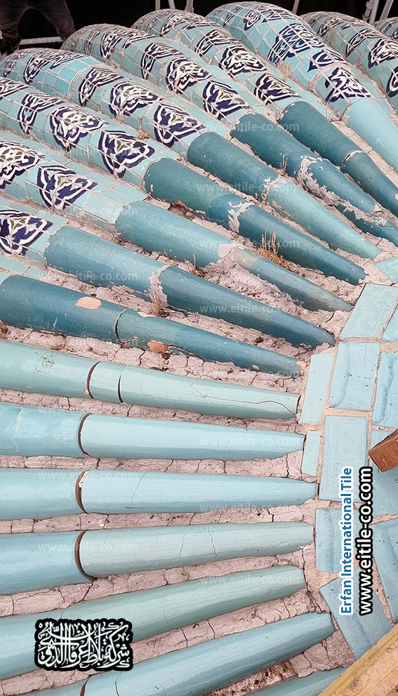 قامت شركة عرفان الدولية بتصميم وتصنيع وتركيب البلاط المصنوع يدويًا لقبة ضريح الإمام أبي منصور الماتريدي في سمرقند, www.eitile-co.com