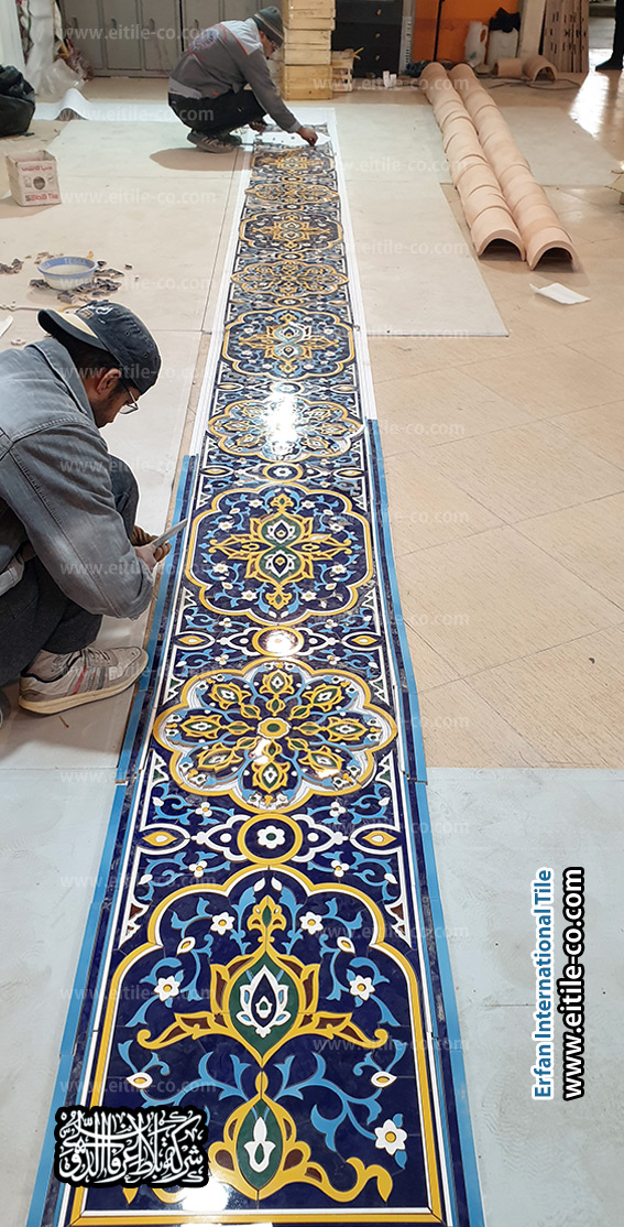 بلاط يدوي عالي الجودة لواجهات المساجد الخارجية. www.eitile-co.com