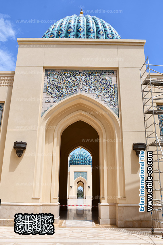 مشاهد قبل وبعد لإصلاح بلاط يدوي في أرضيات جامع السلطان قابوس بصحار, www.eitile-co.com