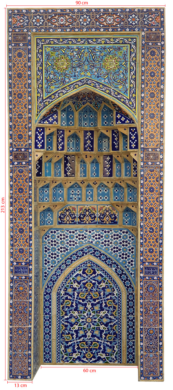 Mosque Mihrab Muqarnas tile panel designing and manufacturing, www.eitile-co.com