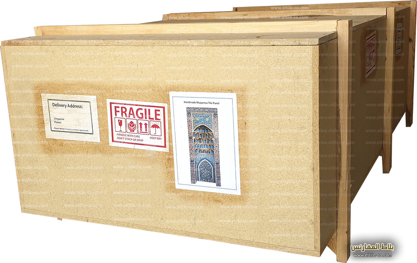 Mosque Mihrab Muqarnas tile panel designing and manufacturing, www.eitile-co.com