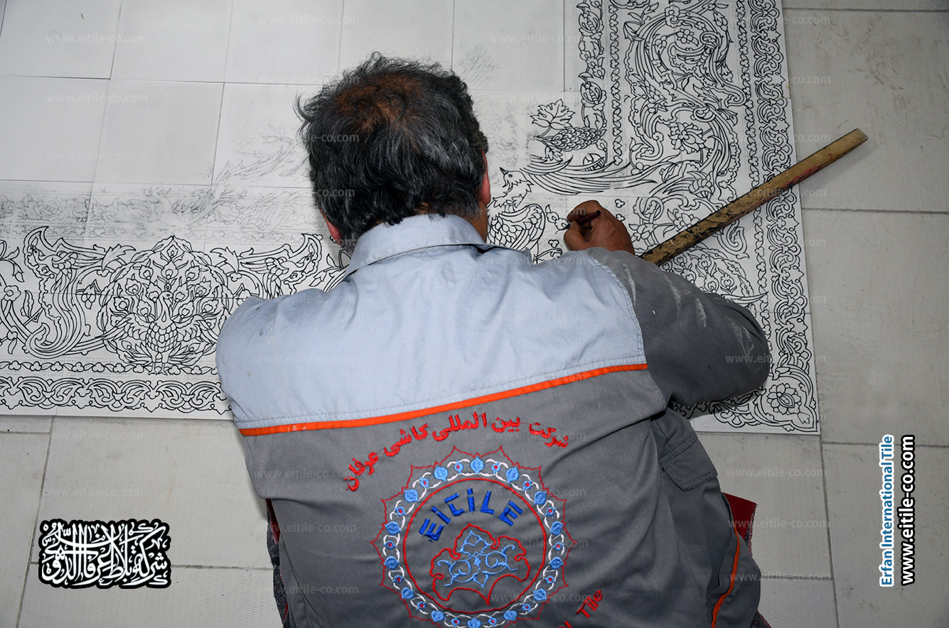 تصميم وتنفيذ سجاد بلاطي فاخر بتقنية السبعة ألوان لكافة أنحاء العالم، www.eitile-co.com