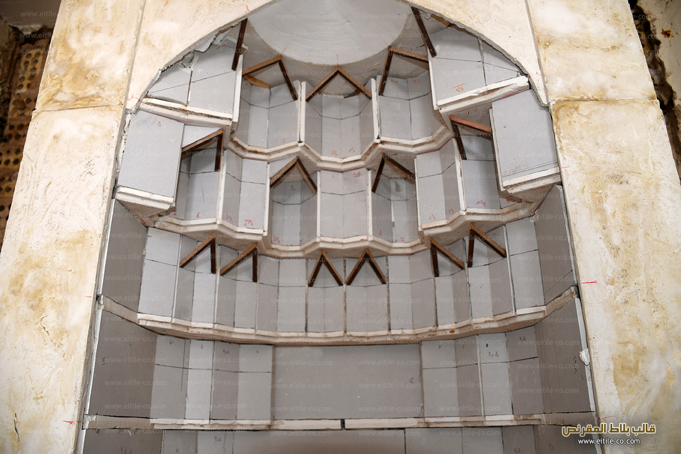 Mosque Mihrab Muqarnas tile panel designing and manufacturing, www.eitile-co.com